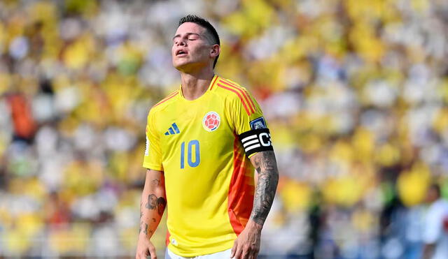 James Rodríguez no pudo abrir el marcador ante Perú. Foto: ESPN